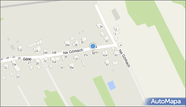 Brzesko, Na Górkach, 39, mapa Brzesko