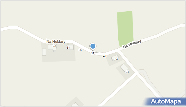 Brzoskwinia, Na Hektary, 38, mapa Brzoskwinia