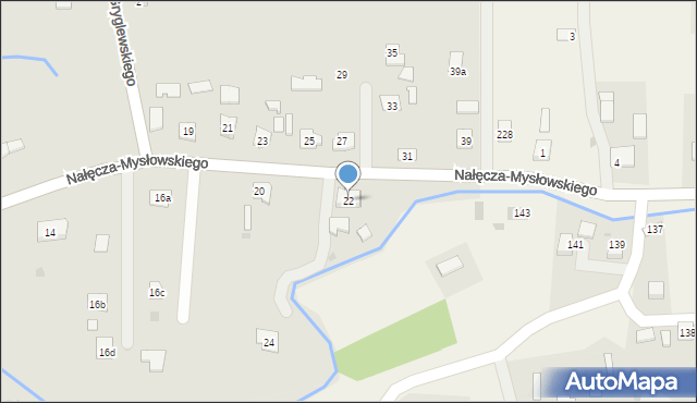 Brzostek, Nałęcza-Mysłowskiego Mariana, 22, mapa Brzostek