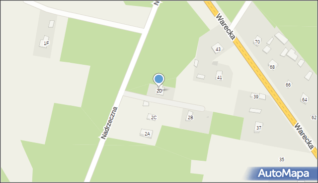 Brzóza, Nadrzeczna, 2D, mapa Brzóza