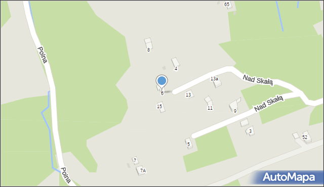 Brzozów, Nad Skałą, 6, mapa Brzozów