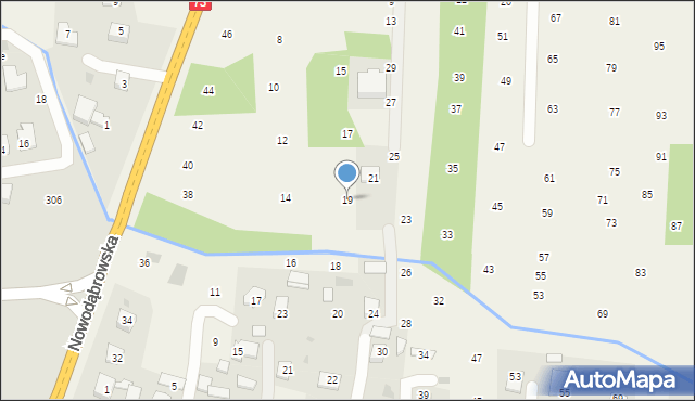 Brzozówka, Nadbrzeżna, 19, mapa Brzozówka