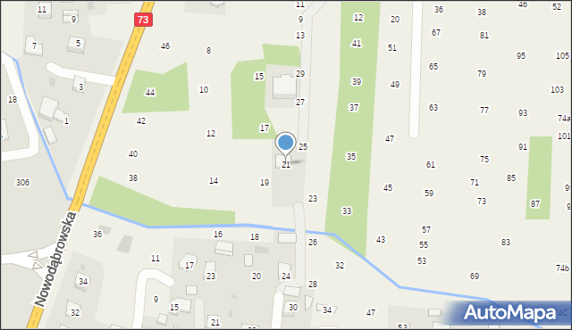 Brzozówka, Nadbrzeżna, 21, mapa Brzozówka