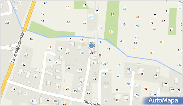 Brzozówka, Nadbrzeżna, 24, mapa Brzozówka