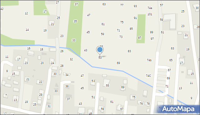 Brzozówka, Nadbrzeżna, 53, mapa Brzozówka