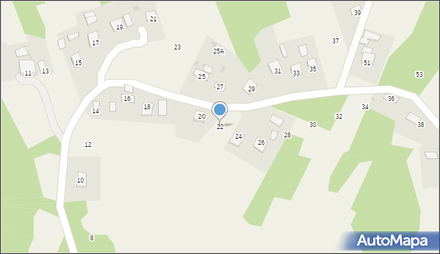 Bucze, Na Podlesiu, 22, mapa Bucze