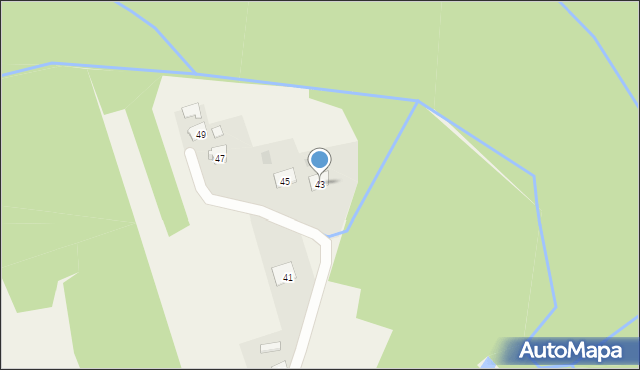 Bucze, Na Podlesiu, 43, mapa Bucze