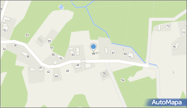 Bucze, Na Podlesiu, 65, mapa Bucze