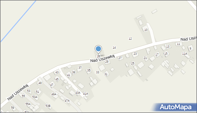 Bucze, Nad Uszewką, 16, mapa Bucze