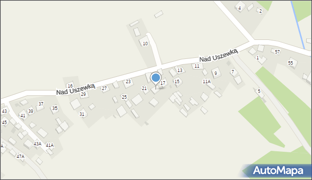 Bucze, Nad Uszewką, 19, mapa Bucze