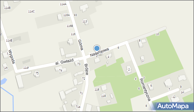 Bukowiec, Nastrojowa, 2, mapa Bukowiec