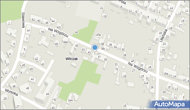 Bydgoszcz, Na Wzgórzu, 39, mapa Bydgoszczy