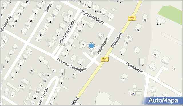 Bytów, Nałkowskiej Zofii, 2, mapa Bytów