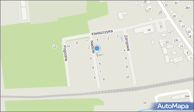 Cegłów, Nadziei, 3, mapa Cegłów