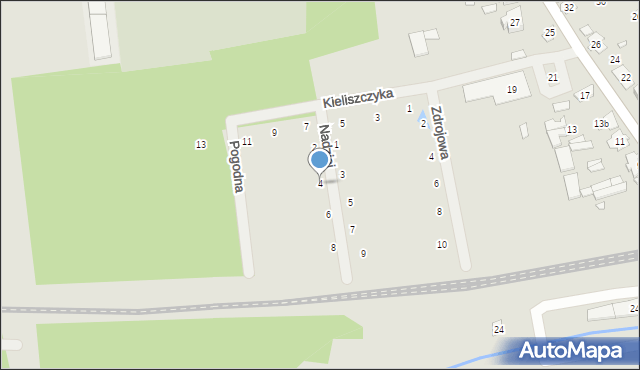 Cegłów, Nadziei, 4, mapa Cegłów