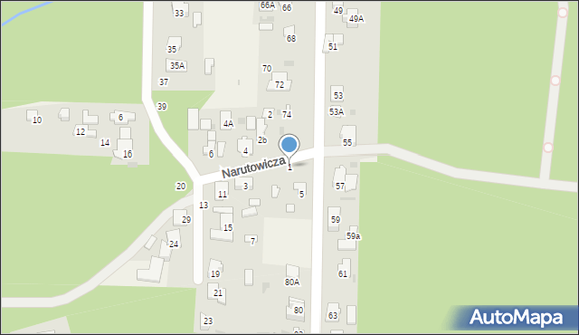 Celestynów, Narutowicza Gabriela, 1, mapa Celestynów