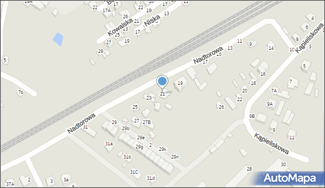 Chełm, Nadtorowa, 21, mapa Chełma