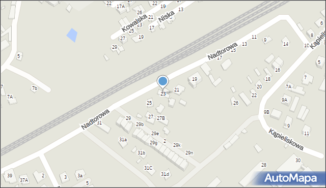 Chełm, Nadtorowa, 23, mapa Chełma