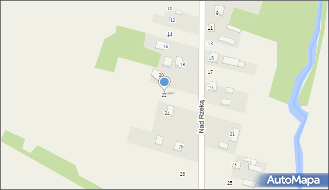 Chełmce, Nad Rzeką, 22, mapa Chełmce