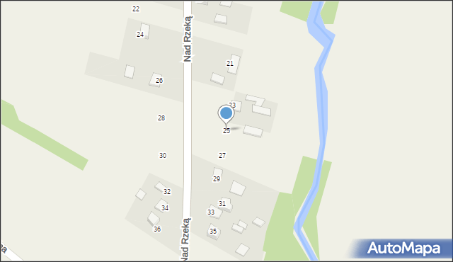 Chełmce, Nad Rzeką, 25, mapa Chełmce