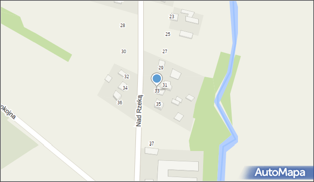 Chełmce, Nad Rzeką, 33, mapa Chełmce