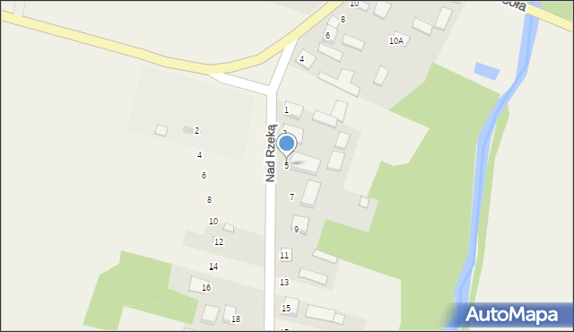 Chełmce, Nad Rzeką, 5, mapa Chełmce