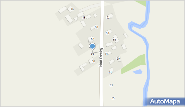 Chełmce, Nad Rzeką, 56, mapa Chełmce
