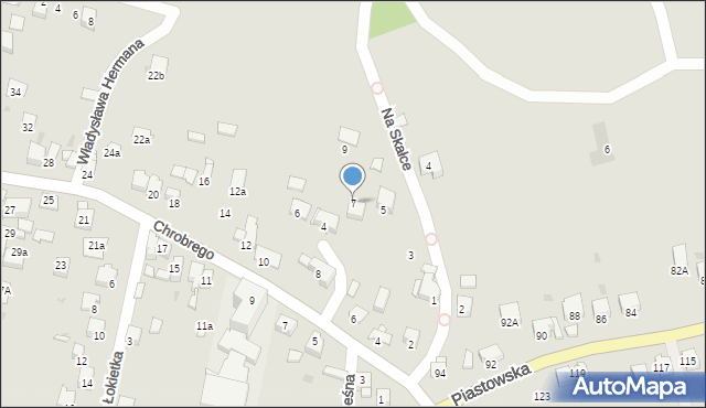 Chełmek, Na Skałce, 7, mapa Chełmek