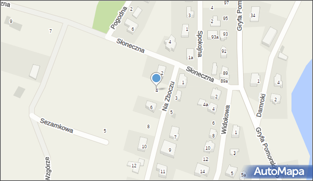 Chmielno, Na Zboczu, 4, mapa Chmielno