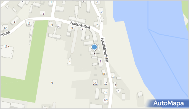 Chobienia, Nadodrzańska, 2, mapa Chobienia