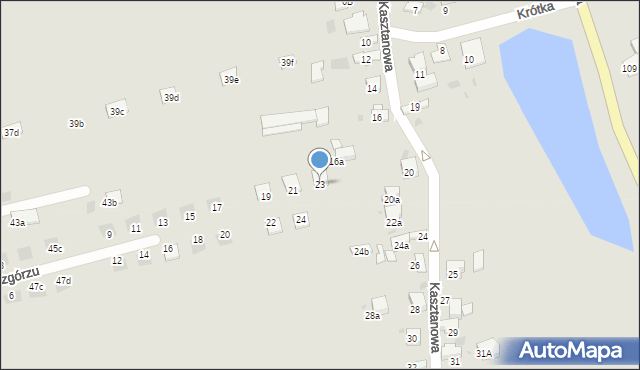 Chrzanów, Na Wzgórzu, 23, mapa Chrzanów