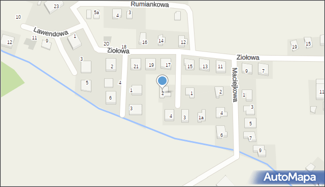 Chrząstawa Wielka, Nagietkowa, 2, mapa Chrząstawa Wielka