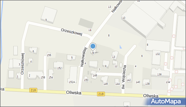 Chwaszczyno, Nałkowskiej Zofii, 6, mapa Chwaszczyno