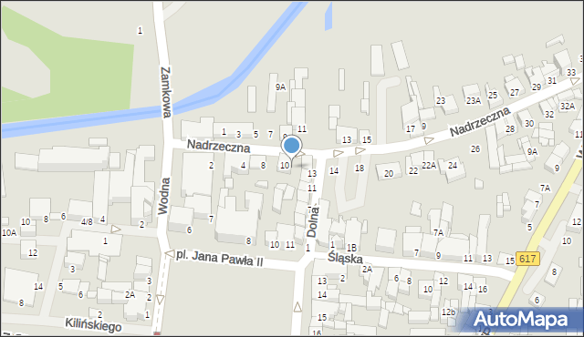 Ciechanów, Nadrzeczna, 12, mapa Ciechanów