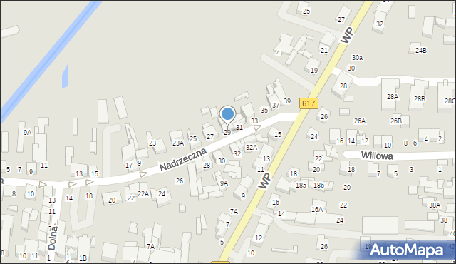 Ciechanów, Nadrzeczna, 29, mapa Ciechanów