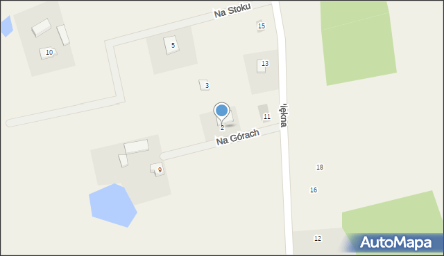 Ciechomie, Na Górach, 2, mapa Ciechomie