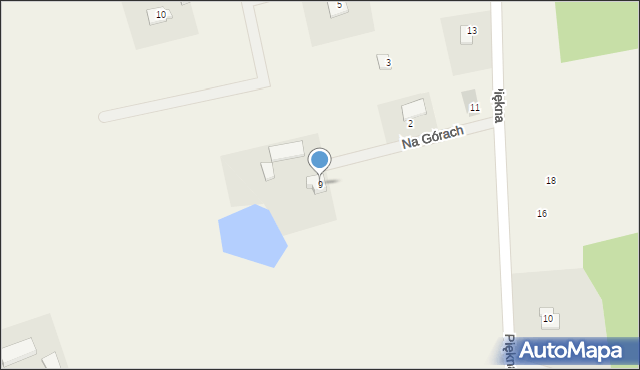 Ciechomie, Na Górach, 9, mapa Ciechomie