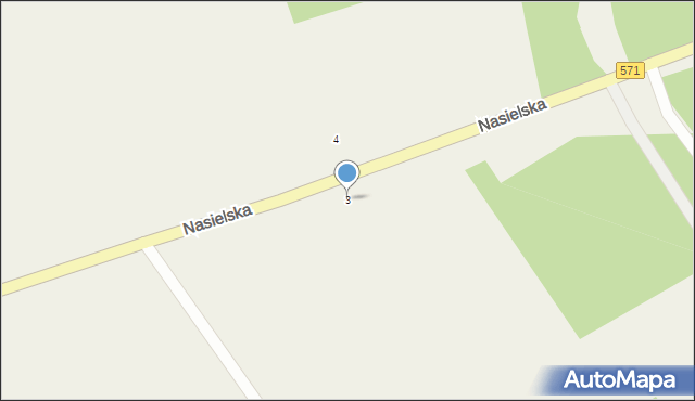 Cieksyn, Nasielska, 3, mapa Cieksyn