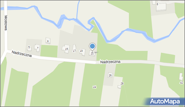 Cielechowizna, Nadrzeczna, 21, mapa Cielechowizna