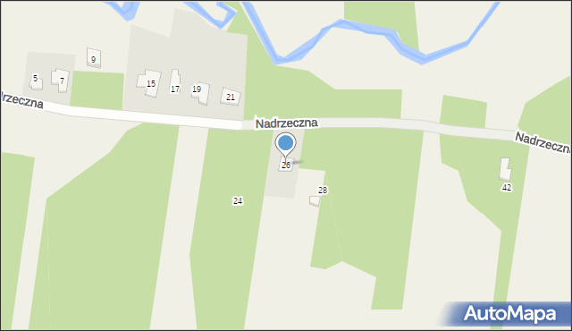 Cielechowizna, Nadrzeczna, 26, mapa Cielechowizna