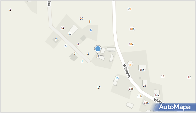 Cierpice, Nad Potokiem, 8, mapa Cierpice