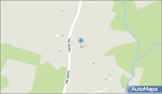 Ciężkowice, Na Stoku, 28, mapa Ciężkowice