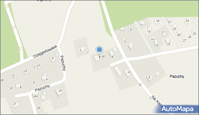 Cisownica, Na Kępie, 6, mapa Cisownica