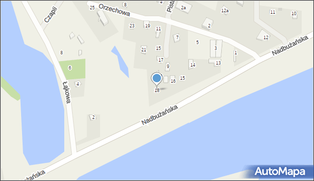 Cupel, Nadbużańska, 18, mapa Cupel