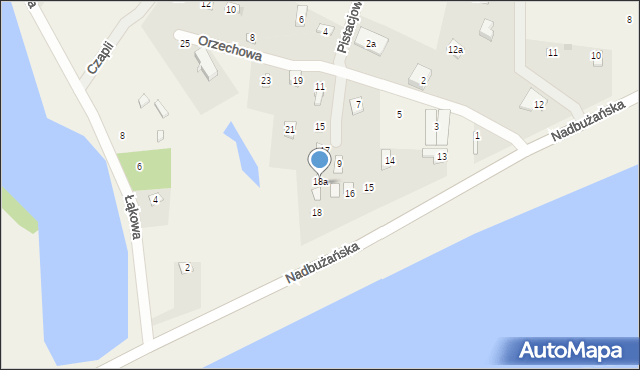 Cupel, Nadbużańska, 18b, mapa Cupel