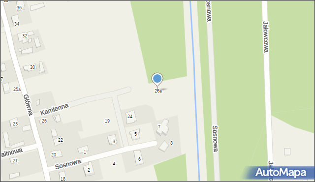 Czachówek, Nad Strumykiem, 26a, mapa Czachówek