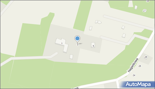 Czapielsk, Nagietkowa, 3, mapa Czapielsk