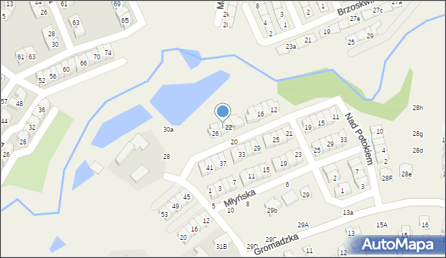 Czapury, Nad Potokiem, 24, mapa Czapury