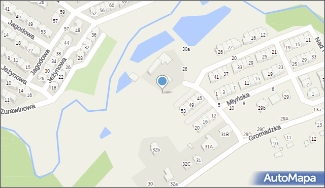 Czapury, Nad Potokiem, 30, mapa Czapury