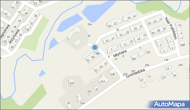 Czapury, Nad Potokiem, 47, mapa Czapury